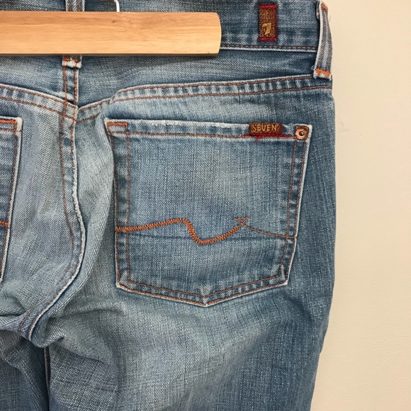 7 For All mankind 7FAM size 28 Bootcut Denim Jeans - Picture 3 of 8